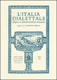 L'Italia dialettale. Rivista di dialettologia italiana  - Vol. 73 - Librerie.coop