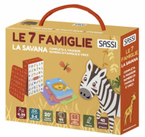 La savana. Le 7 famiglie. Valigetta con carte e stickers - Librerie.coop La savana. Le 7 famiglie. Valigetta con carte e stickers - Librerie.coop