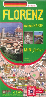 Pianta Firenze mini map. Ediz. tedesca - Librerie.coop