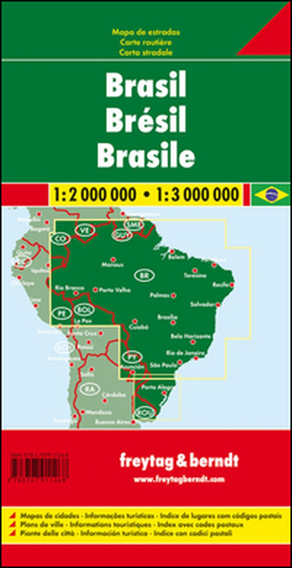 Brasile 1:2.000.000-1:3.000.000 - Librerie.coop Brasile 1:2.000.000-1:3.000.000 - Librerie.coop