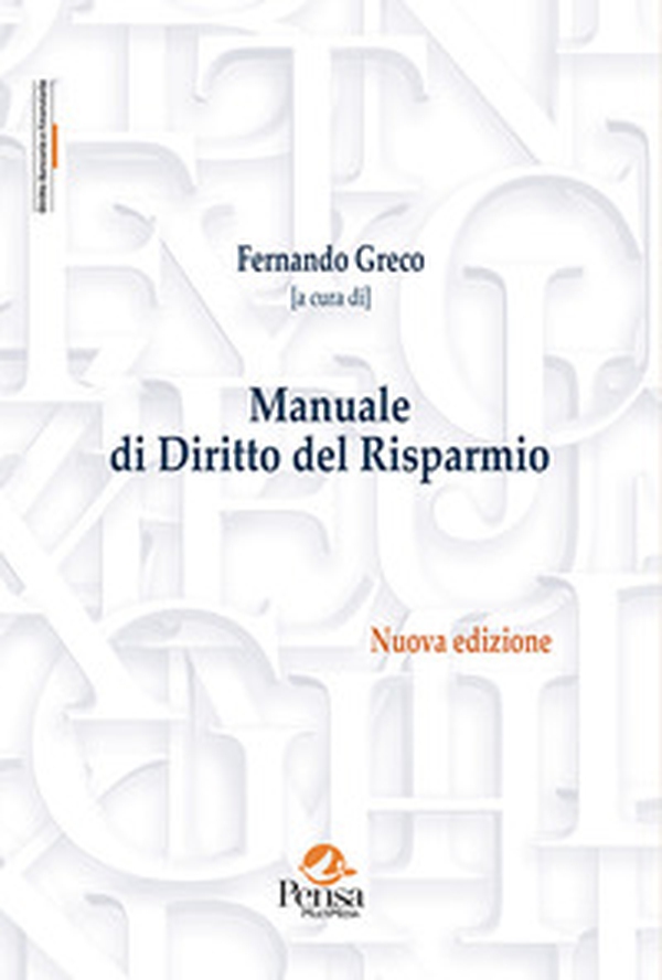 Manuale di diritto del risparmio - Librerie.coop Manuale di diritto del risparmio - Librerie.coop