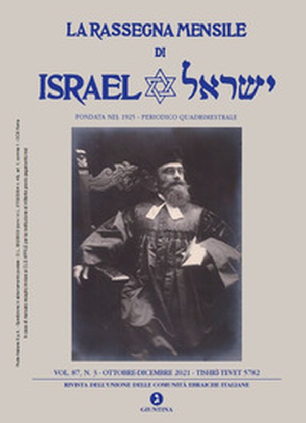 La rassegna mensile di Israel - Vol. 87\3 - Librerie.coop La rassegna mensile di Israel - Vol. 87\3 - Librerie.coop