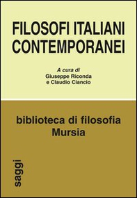 Filosofi italiani contemporanei - Librerie.coop