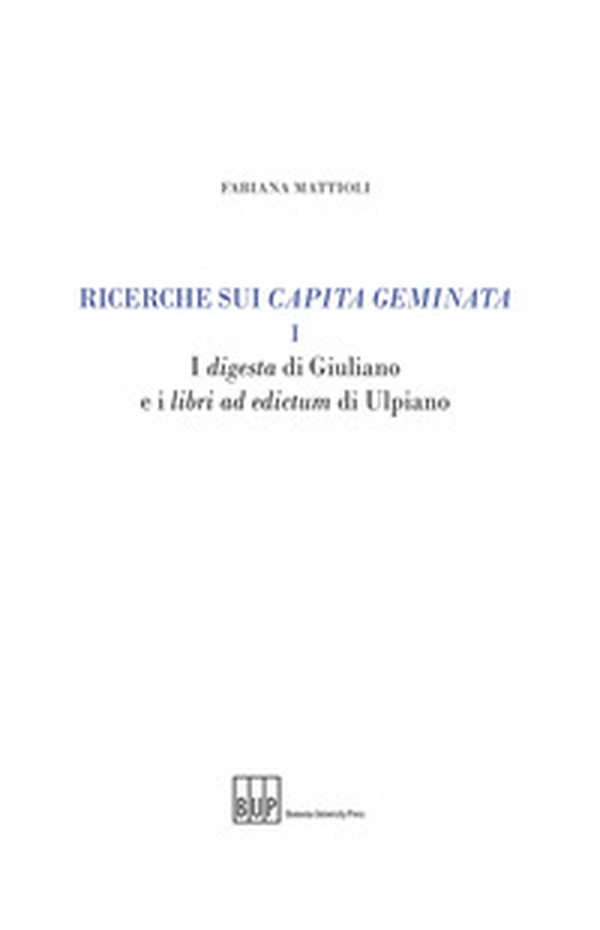 Ricerche sui capita geminata - Librerie.coop Ricerche sui capita geminata - Librerie.coop