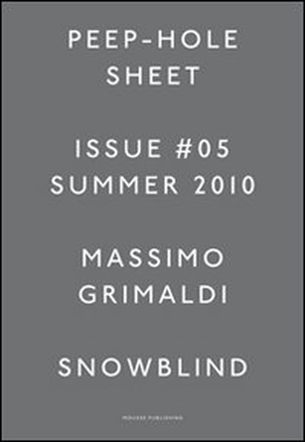 Massimo Grimaldi. Peep-Hole Sheet - Vol. 5 - Librerie.coop Massimo Grimaldi. Peep-Hole Sheet - Vol. 5 - Librerie.coop