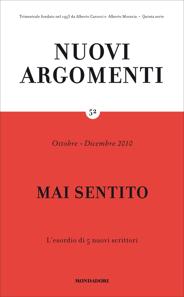 Nuovi Argomenti (52) - Librerie.coop Nuovi Argomenti (52) - Librerie.coop