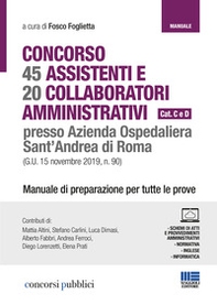 Concorso 65 assistenti e collaboratori amministrativi Sant'Andrea Roma - Librerie.coop