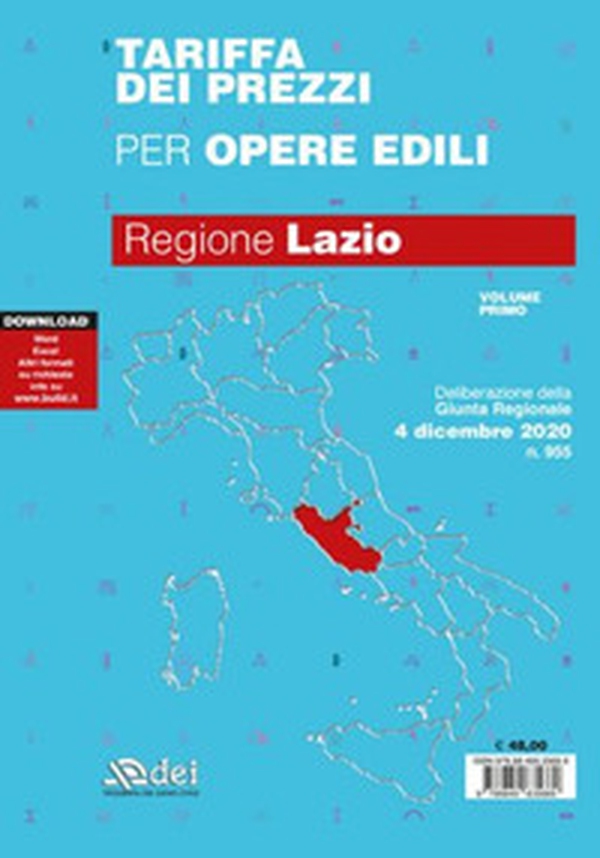 Tariffa dei prezzi per opere edili 2020. Regione Lazio - Librerie.coop Tariffa dei prezzi per opere edili 2020. Regione Lazio - Librerie.coop