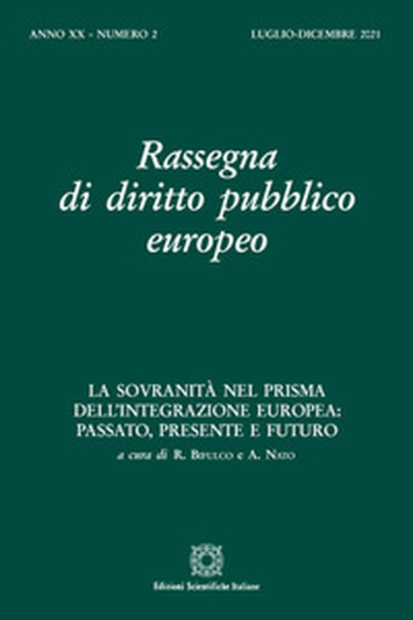 Rassegna di diritto pubblico europeo - Vol. 2 - Librerie.coop Rassegna di diritto pubblico europeo - Vol. 2 - Librerie.coop