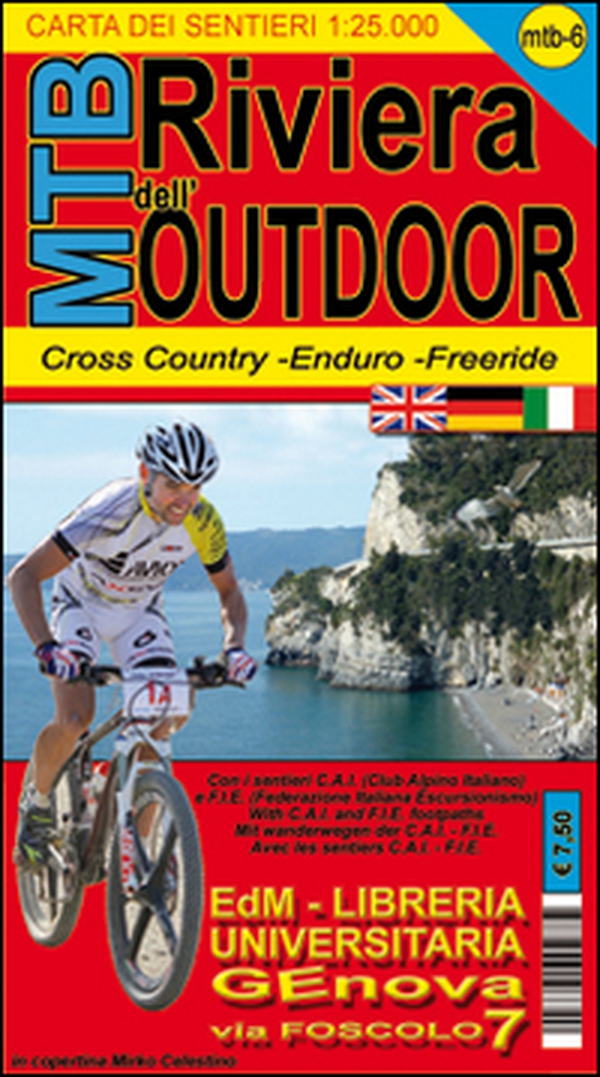 MTB-6 riviera dell'outdoor. Carte dei sentieri di Liguria per mountain bike MTB VTT - Librerie.coop MTB-6 riviera dell'outdoor. Carte dei sentieri di Liguria per mountain bike MTB VTT - Librerie.coop