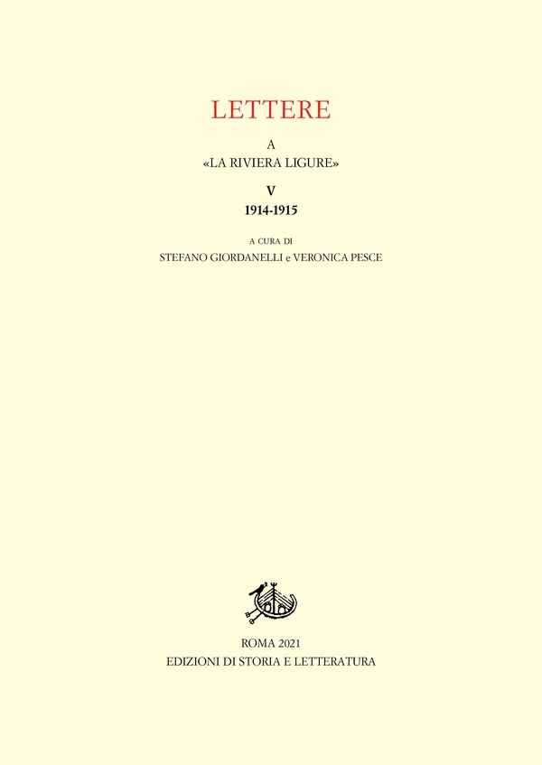 Lettere a «La Riviera Ligure» - Librerie.coop Lettere a «La Riviera Ligure» - Librerie.coop