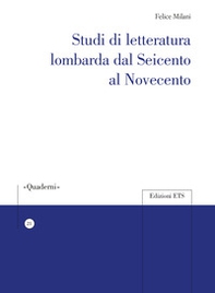 Studi di letteratura lombarda dal Seicento al Novecento - Librerie.coop