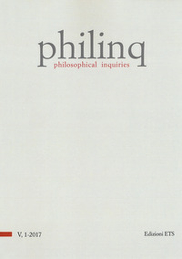 Philinq. Philosophical inquiries - Vol. 1 - Librerie.coop Philinq. Philosophical inquiries - Vol. 1 - Librerie.coop