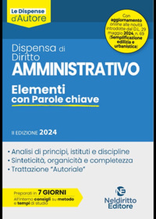 Dispensa di diritto amministrativo. Elementi con parole chiave - Librerie.coop Dispensa di diritto amministrativo. Elementi con parole chiave - Librerie.coop