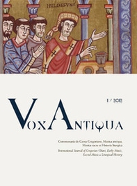Vox antiqua. Commentaria de cantu gregoriano, musica antiqua, musica sacra et historia liturgica - Librerie.coop
