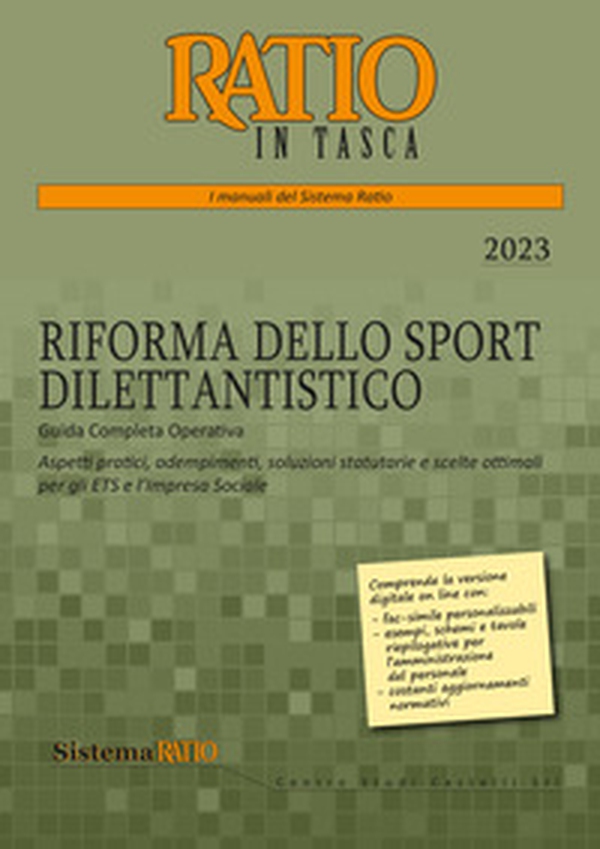 Riforma dello sport dilettantistico. Guida completa operativa - Librerie.coop Riforma dello sport dilettantistico. Guida completa operativa - Librerie.coop