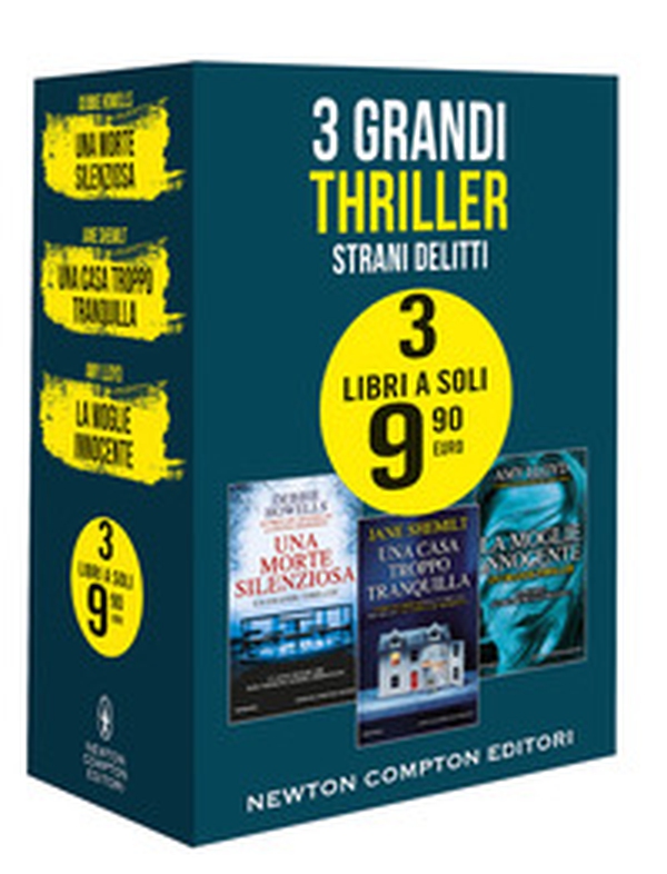 3 grandi thriller. Strani delitti: Una morte silenziosa-Una casa troppo tranquilla-La moglie innocente - Librerie.coop 3 grandi thriller. Strani delitti: Una morte silenziosa-Una casa troppo tranquilla-La moglie innocente - Librerie.coop