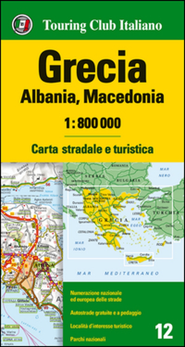 Grecia, Albania, Macedonia 1:800.000. Carta stradale e turistica - Librerie.coop Grecia, Albania, Macedonia 1:800.000. Carta stradale e turistica - Librerie.coop