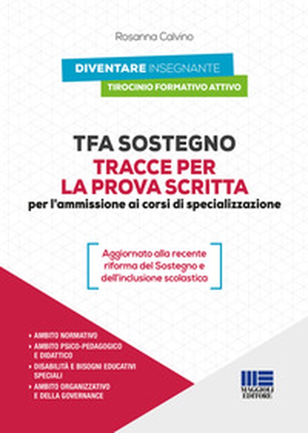 TFA Sostegno. Tracce per la prova scritta per l'ammissione ai corsi di specializzazione - Librerie.coop TFA Sostegno. Tracce per la prova scritta per l'ammissione ai corsi di specializzazione - Librerie.coop
