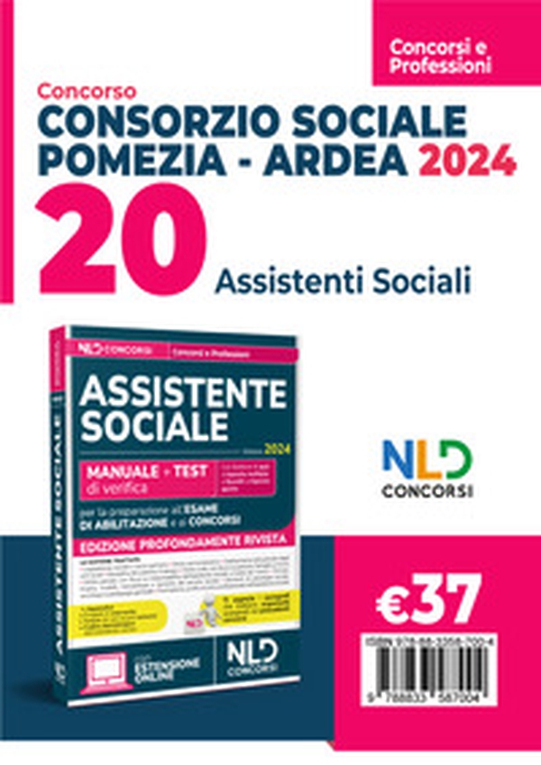 Concorso 20 assistenti sociali Consorzio sociale Pomezia. Ardea 2024 manuale di teoria + test di verifica - Librerie.coop Concorso 20 assistenti sociali Consorzio sociale Pomezia. Ardea 2024 manuale di teoria + test di verifica - Librerie.coop