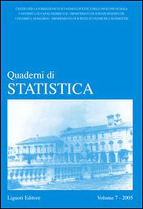 Quaderni di statistica - Librerie.coop Quaderni di statistica - Librerie.coop