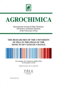 Agrochimica. The researches of University of Pisa in the field of the effects of climate change - Librerie.coop