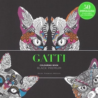 Gatti. Black premium. Colouring book antistress - Librerie.coop