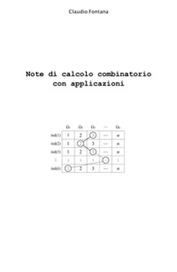 Note di calcolo combinatorio con applicazioni - Librerie.coop Note di calcolo combinatorio con applicazioni - Librerie.coop