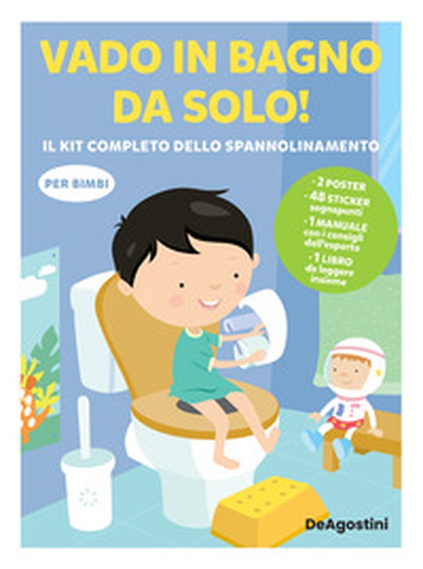 Vado in bagno da solo! il kit completo dello spannolinamento. Con adesivi - Librerie.coop Vado in bagno da solo! il kit completo dello spannolinamento. Con adesivi - Librerie.coop