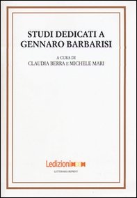 Studi dedicati a Gennaro Barbarisi - Librerie.coop