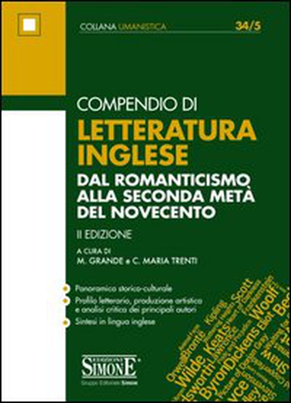 Compendio di letteratura inglese. Dal Romanticismo alla seconda metà del Novecento - Librerie.coop Compendio di letteratura inglese. Dal Romanticismo alla seconda metà del Novecento - Librerie.coop