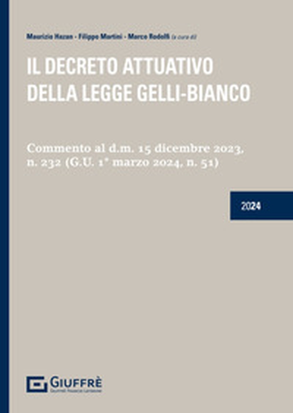 Il decreto attuativo della legge Gelli-Bianco - Librerie.coop Il decreto attuativo della legge Gelli-Bianco - Librerie.coop
