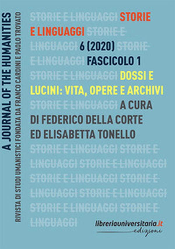 Storie e linguaggi. Rivista di studi umanistici - Librerie.coop Storie e linguaggi. Rivista di studi umanistici - Librerie.coop