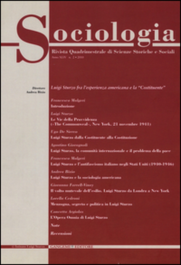 Sociologia. Rivista quadrimestrale di scienze storiche e sociali - Vol. 2 - Librerie.coop Sociologia. Rivista quadrimestrale di scienze storiche e sociali - Vol. 2 - Librerie.coop