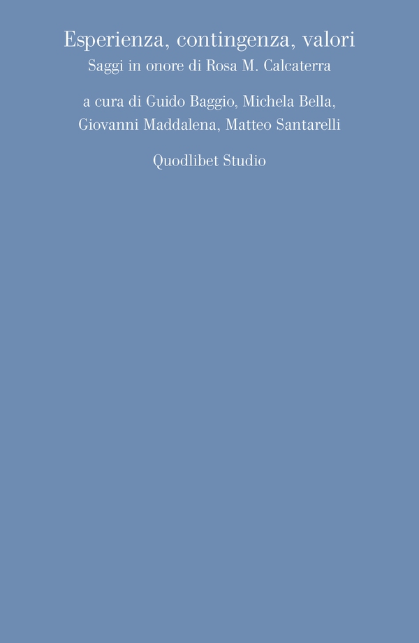 Esperienza, contingenza, valori - Librerie.coop Esperienza, contingenza, valori - Librerie.coop