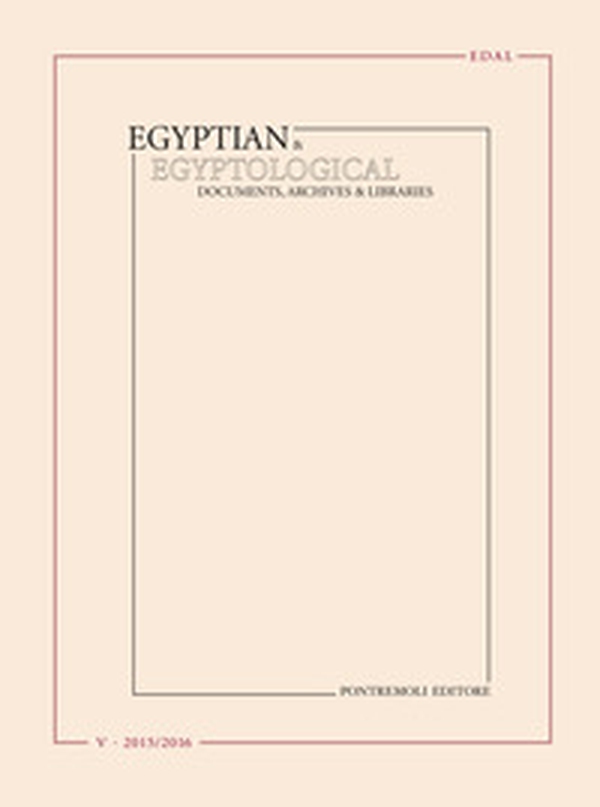 Egyptian & egyptological. Documents, archives & libraries. Ediz. italiana, francese e inglese - Vol. 5 - Librerie.coop Egyptian & egyptological. Documents, archives & libraries. Ediz. italiana, francese e inglese - Vol. 5 - Librerie.coop