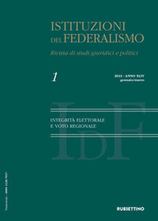 Istituzioni del federalismo. Rivista di studi giuridici e politici - Vol. 1 - Librerie.coop Istituzioni del federalismo. Rivista di studi giuridici e politici - Vol. 1 - Librerie.coop
