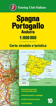 Spagna, Portogallo, Andorra 1:800.000. Carta stradale e turistica - Librerie.coop