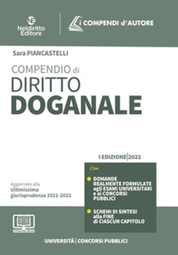 Compendio di diritto doganale 2022 - Librerie.coop Compendio di diritto doganale 2022 - Librerie.coop