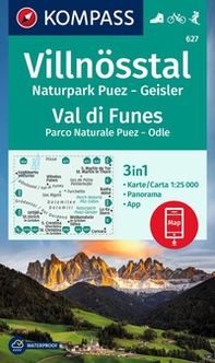 Carta escursionistica Kom 627. Villnösstal, Val di Funes - Librerie.coop