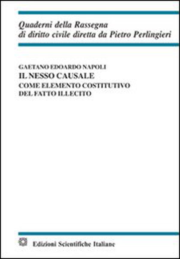 Il nesso causale come elemento costitutivo del fatto illecito - Librerie.coop Il nesso causale come elemento costitutivo del fatto illecito - Librerie.coop