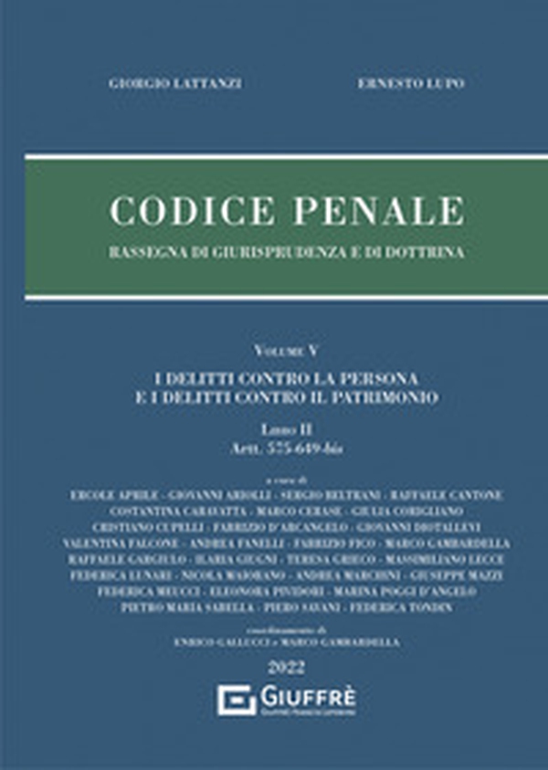 Codice penale. Rassegna di giurisprudenza e di dottrina - Librerie.coop Codice penale. Rassegna di giurisprudenza e di dottrina - Librerie.coop