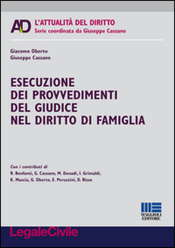 Esecuzione dei provvedimenti del giudice nel diritto di famiglia - Librerie.coop Esecuzione dei provvedimenti del giudice nel diritto di famiglia - Librerie.coop