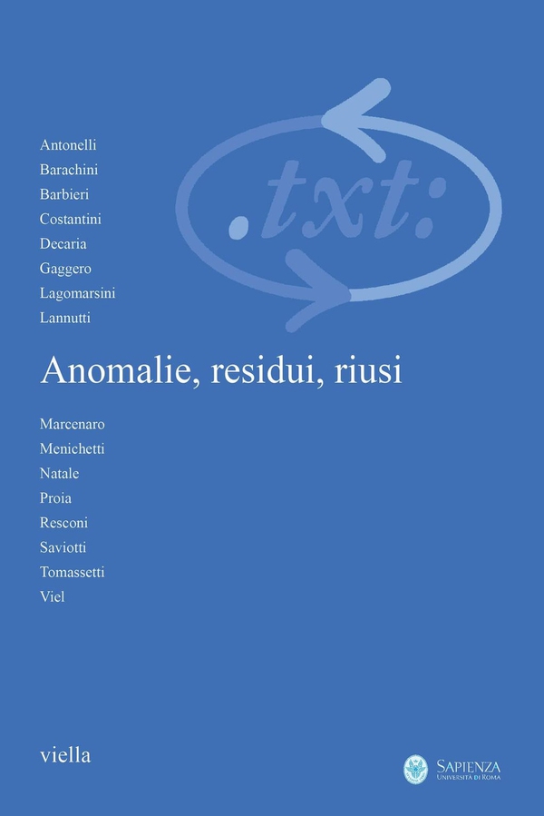 Critica del testo (2015) Vol. 18/3 - Librerie.coop Critica del testo (2015) Vol. 18/3 - Librerie.coop