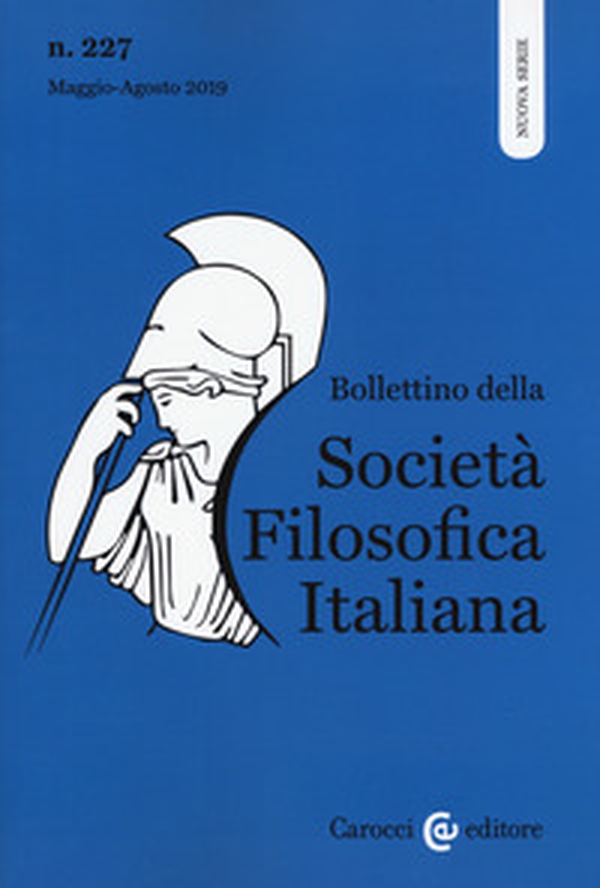 Bollettino della società filosofica italiana. Nuova serie - Librerie.coop Bollettino della società filosofica italiana. Nuova serie - Librerie.coop