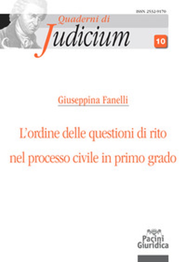 L'ordine delle questioni di rito nel processo civile di primo grado - Librerie.coop L'ordine delle questioni di rito nel processo civile di primo grado - Librerie.coop