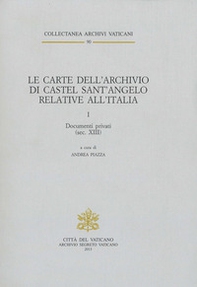 Le carte dell'archivio di castel sant'Angelo relative all'Italia - Librerie.coop