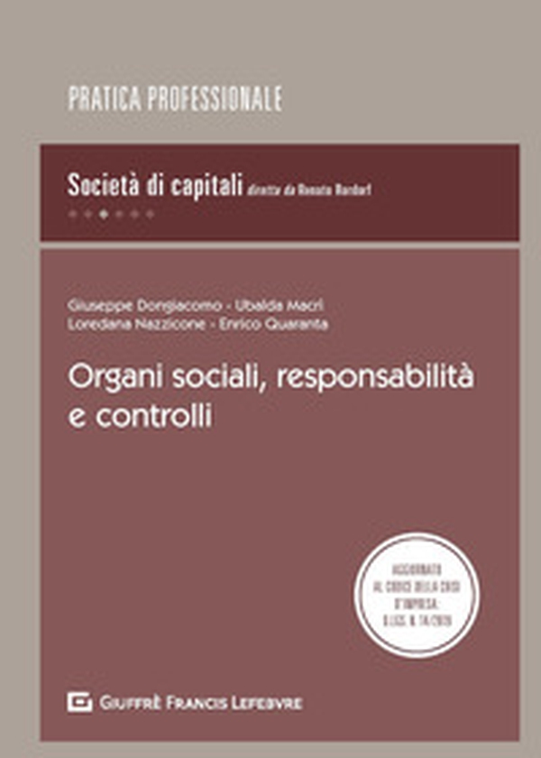 Organi sociali, responsabilità e controlli - Librerie.coop Organi sociali, responsabilità e controlli - Librerie.coop
