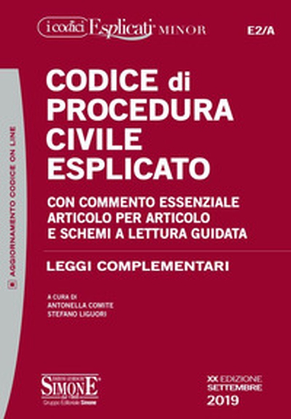 Codice di procedura civile esplicato. Con commento essenziale articolo per articolo e schemi a lettura guidata. Leggi complementari - Librerie.coop Codice di procedura civile esplicato. Con commento essenziale articolo per articolo e schemi a lettura guidata. Leggi complementari - Librerie.coop