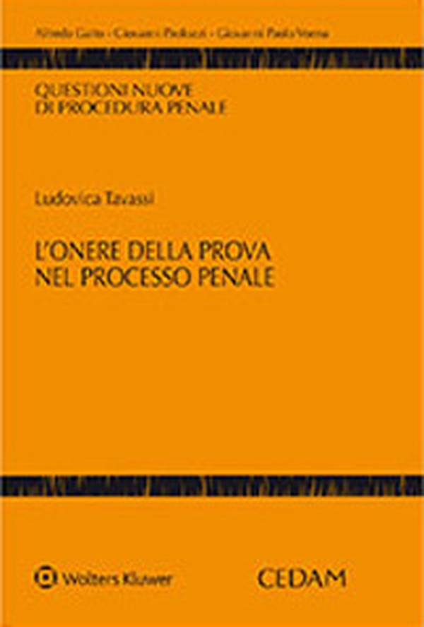 L'onere della prova nel processo penale - Librerie.coop L'onere della prova nel processo penale - Librerie.coop
